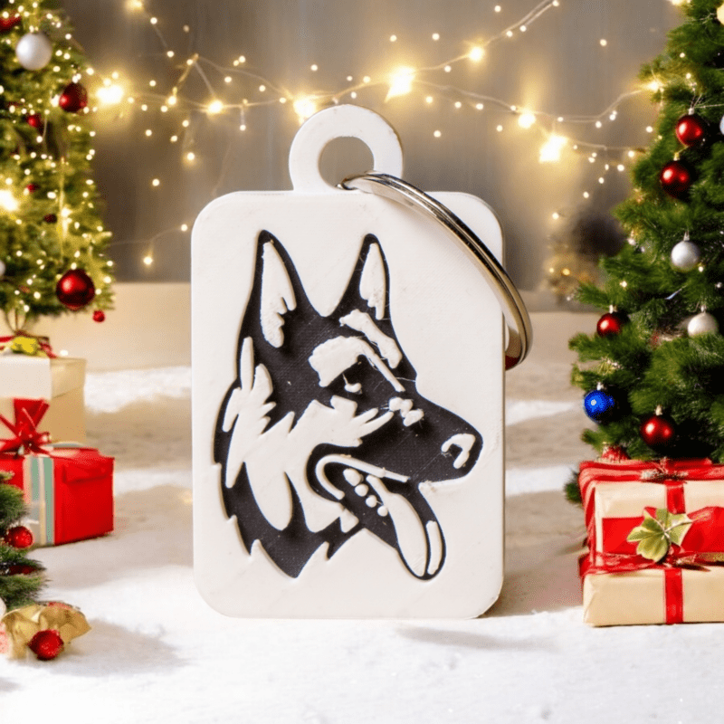 Németjuhász kulcstartó - 3D nyomtatással