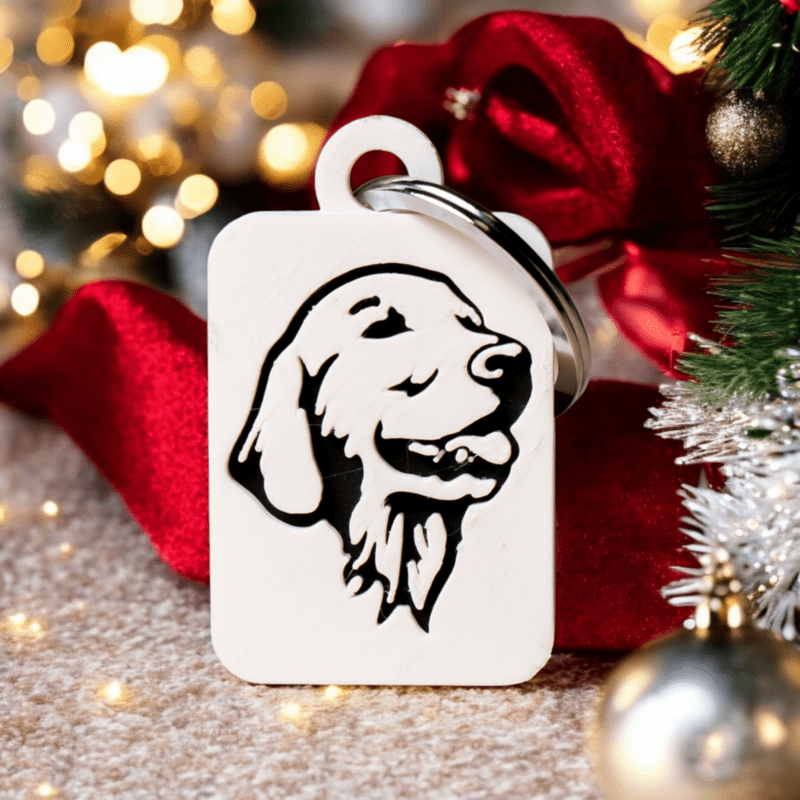 Golden Retriever kulcstartó - 3D nyomtatással
