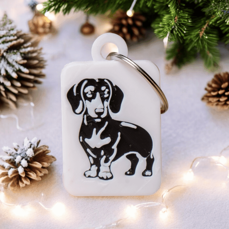 Tacskó kulcstartó - 3D nyomtatással