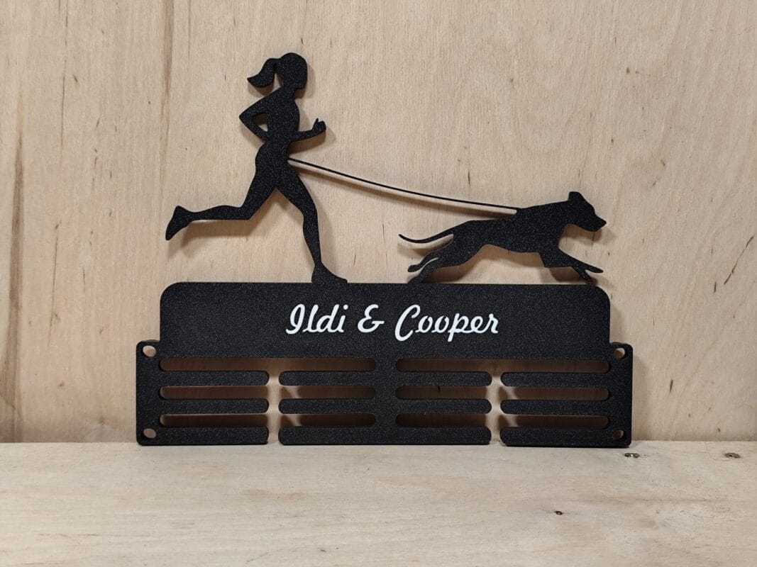 Canicross fali éremtartó