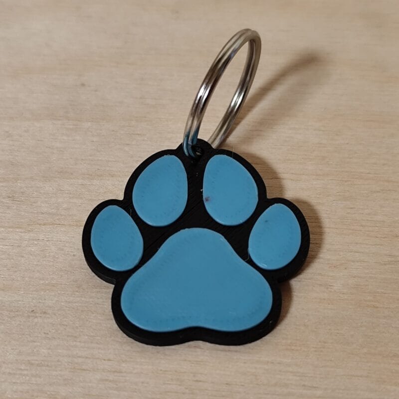 Tappancs kulcstartó - azurkék