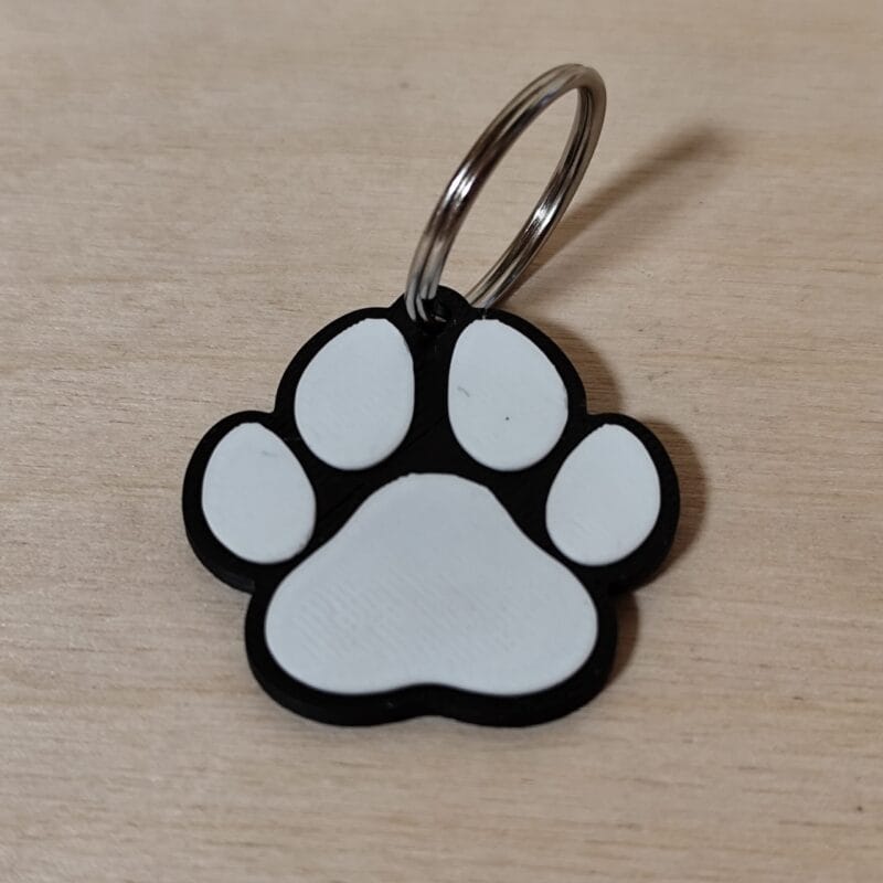 Tappancs kulcstartó - fehér